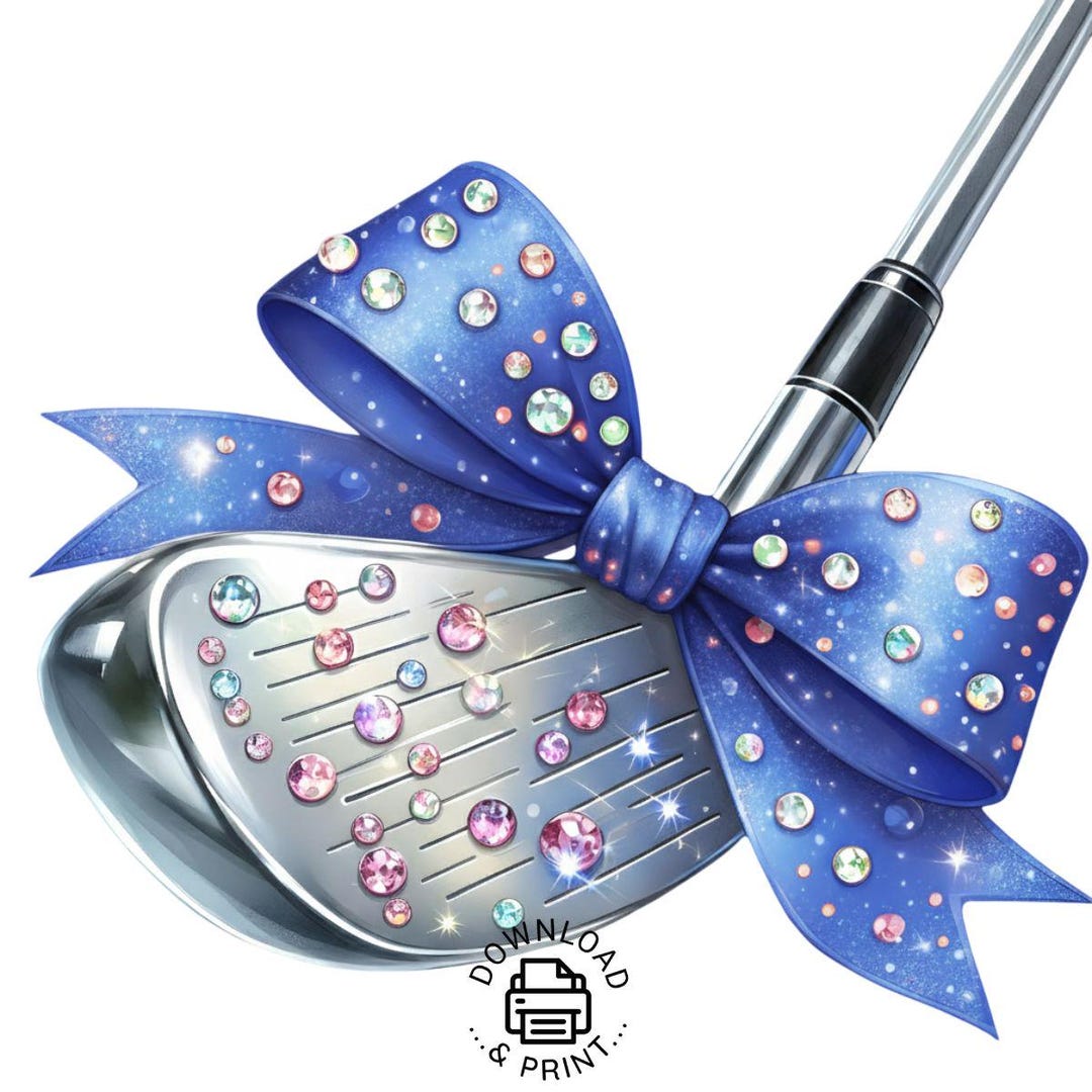 Blue Golf Ribbon Watercolor Golf Club Clipart, Blue Ribbon PNG (digital Download) - Etsy ...