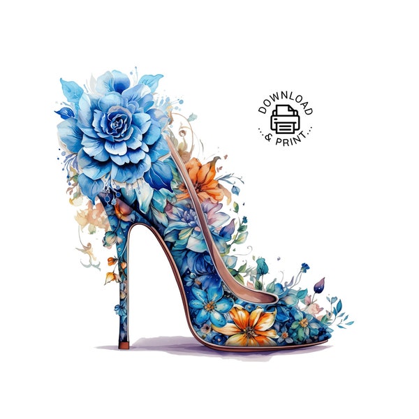 Beautiful High Heel Shoe PNG Clipart Wedding Ladies Girl Party PNG Pumps Watercolor Fashion Style Sublimation Ladies High Heel Shoes Clipart