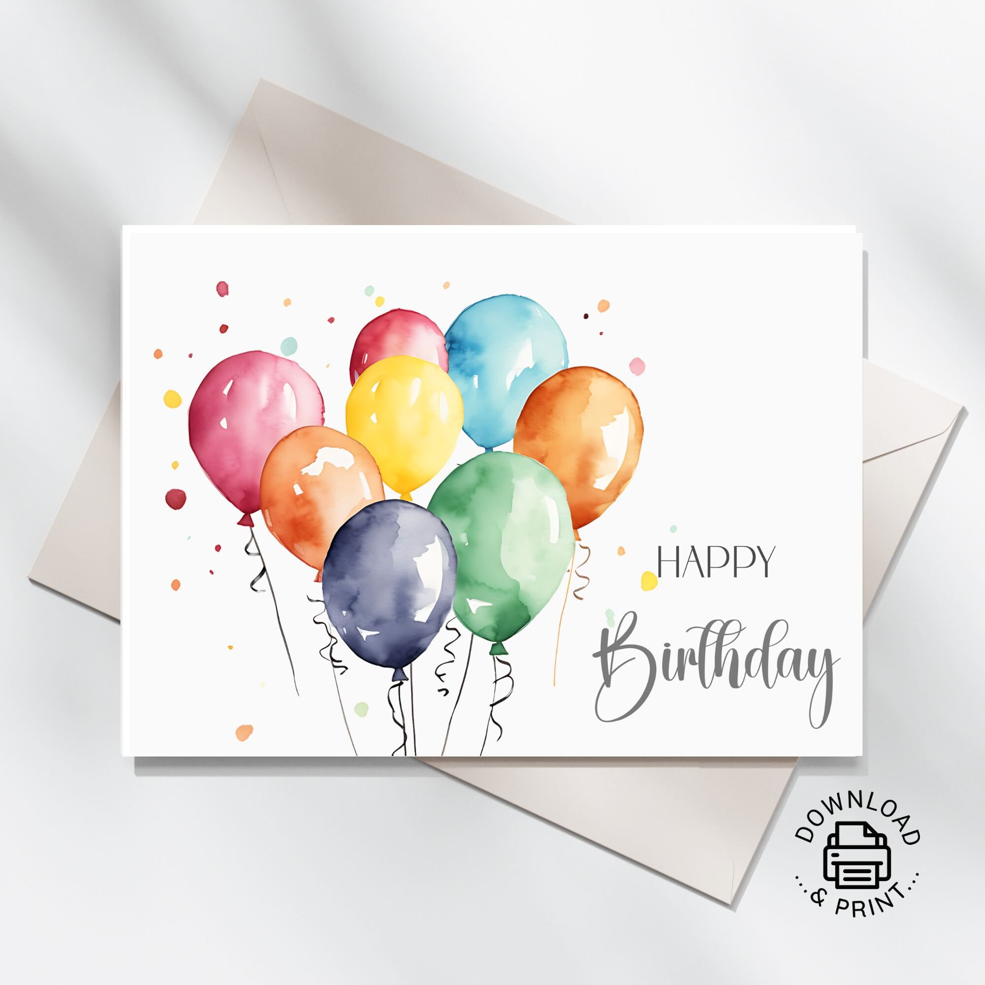 Printable Card Happy Birthday - Il Fullxfull.5798493500 K1rv 