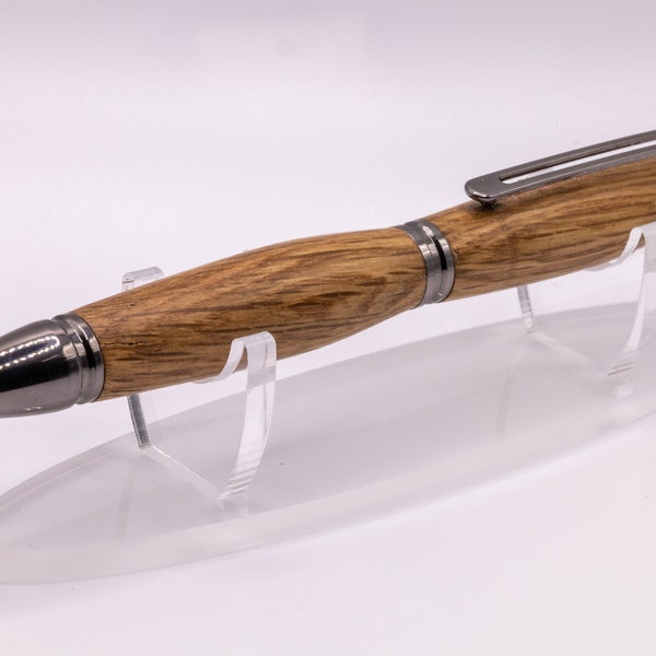 Experience the Beauty of Nature with Our Handcrafted Chestnut Oak Pen - Everyday Carry Click Pen