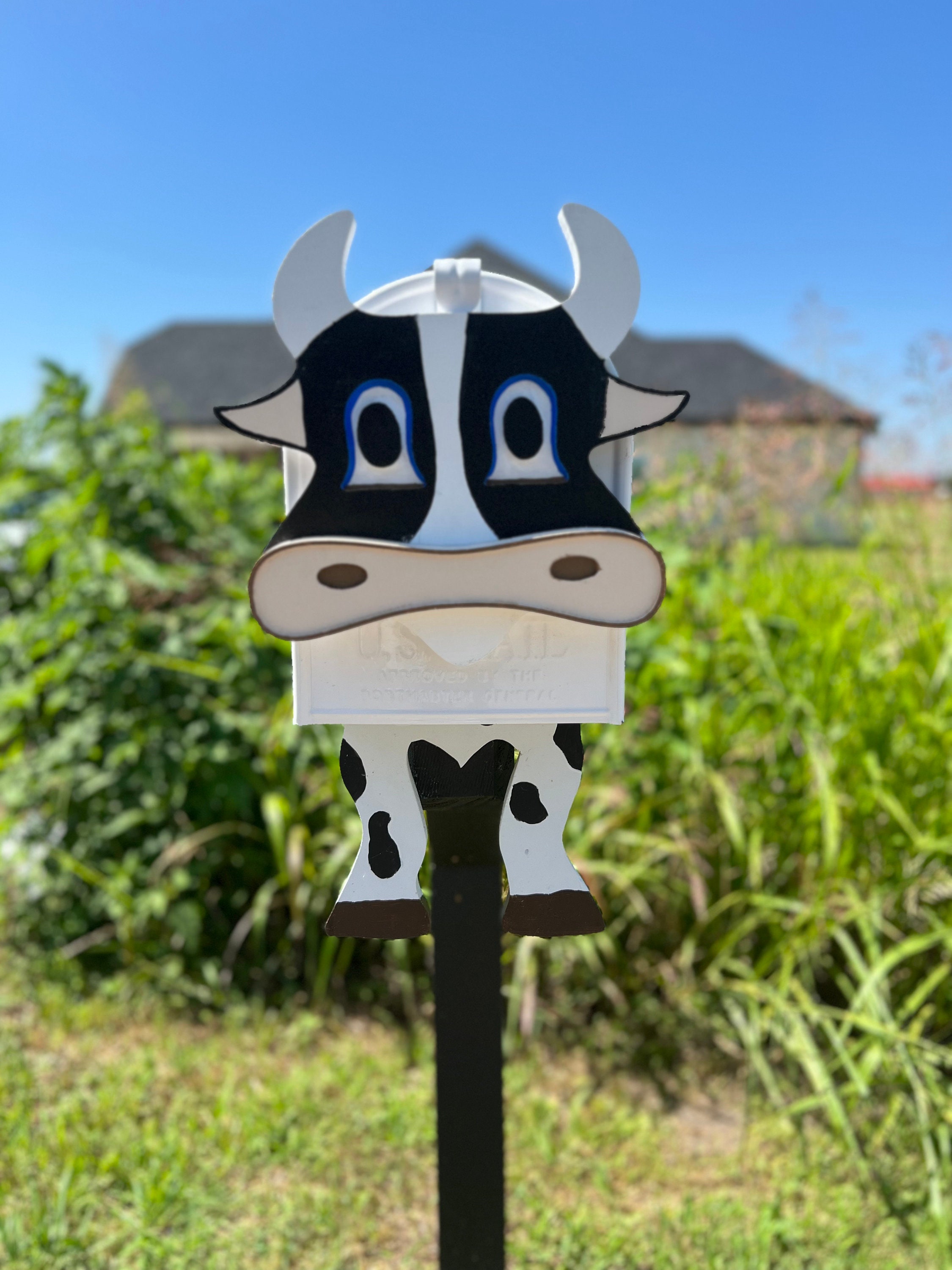 Adorable Cow Mailbox A Real Mailbox Etsy