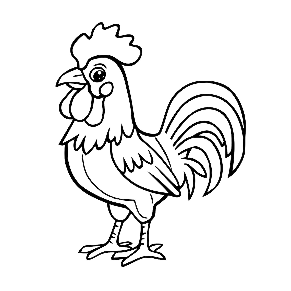 52 Colouring Pages- Digital - Farm and Homestead Theme - Bold Easy ...