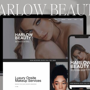 Showit Makeup Artist Website | Template for Small Business Owners | Beauty Website