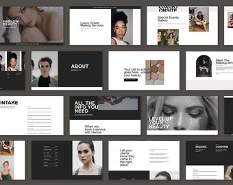 Showit Makeup Artist Website | Template for Small Business Owners | Beauty Website