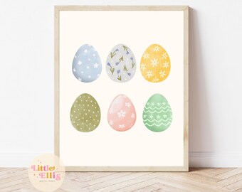 Easter Egg Print, Easter Egg Printable, Easter Printable, Easter Egg Printable Wall Art, Easter Digital Print, Easter Wall Art, Easter Decor
