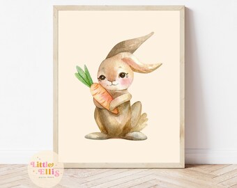 Easter Print, Easter Bunny Print, Bunny Printable, Bunny Printable Wall Art, Easter Digital Print, Easter Wall Art, Easter Decor
