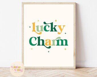 St. Patricks Day Print, St. Patricks Day Printable Wall Art, St. Patricks Day Printable, Lucky Charm Print, Lucky Charm Printable