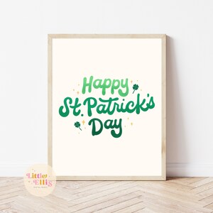 St. Patricks Day Print, St. Patricks Day Printable Wall Art, St. Patricks Day Printable, Happy St. Patricks Day Print, St. Patricks Day Sign
