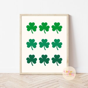 St. Patrick Day Print, St. Patricks Day Printable Wall Art, St. Patricks Day Printable, Shamrock Print, Shamrock Printable, St. Patricks Day