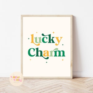 St. Patricks Day Print, St. Patricks Day Printable Wall Art, St. Patricks Day Printable, Lucky Charm Print, Lucky Charm Printable