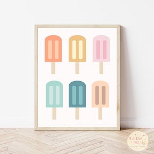 Popsicle Print, Popsicle Printable, Summer Popsicle Print, Summer Printable Wall Art, Instant Download, Summer Prints, Summer Printable