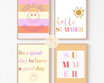 Summer Print Bundle, Summer Printable, Summer Prints, Summer Sign, Summer Decor, Instant Download, Summer Digital Prints, Printable Wall Art