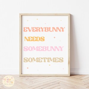Everybunny Print, Easter Prints, Easter Printable, Instant Download, Easter Printable Wall Art, Printable Wall Art, Easter Decor