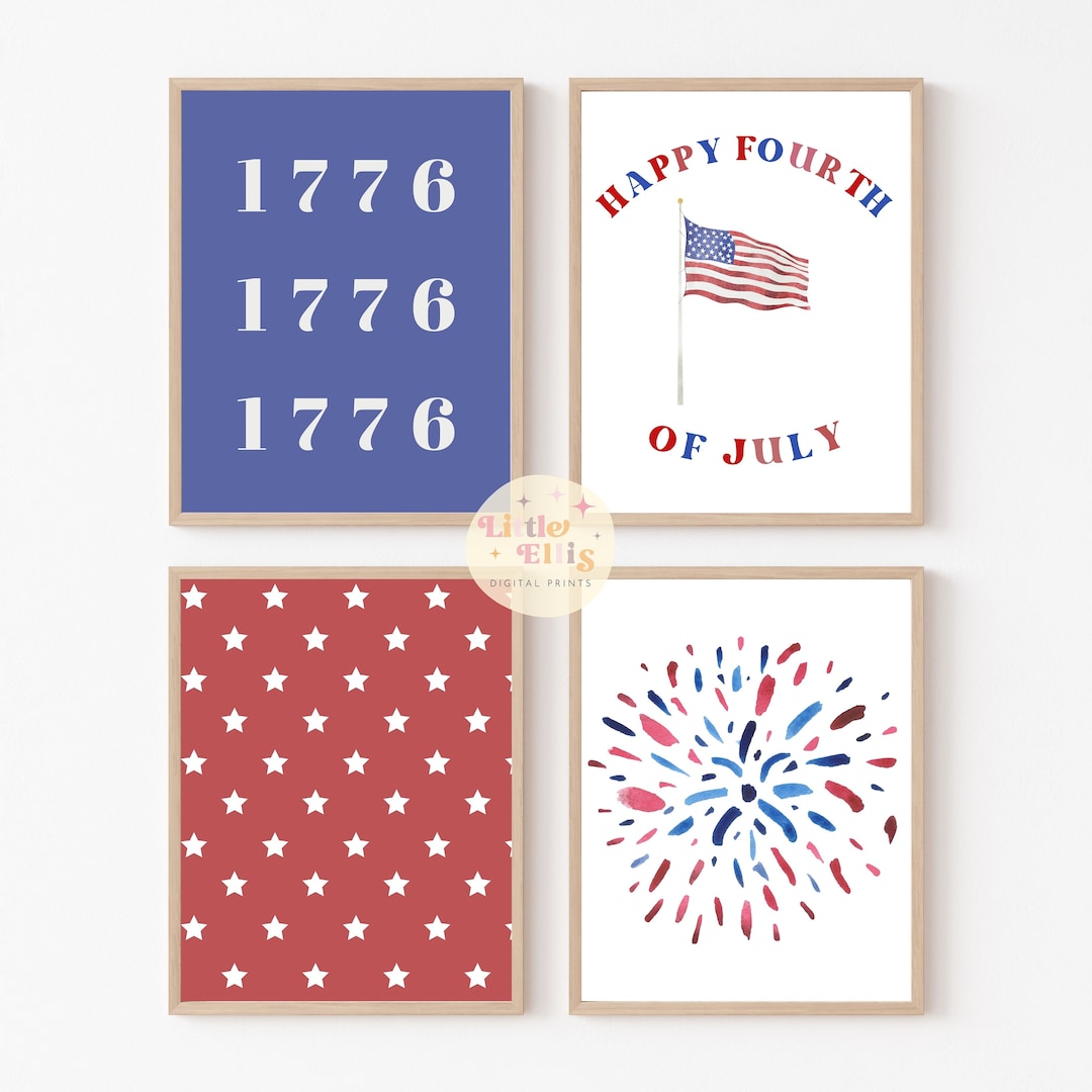 Fourth of July Prints, Fourth of July Print Bundle, Fourth of July
