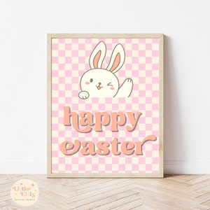 Happy Easter Print, Happy Easter Printable, Easter Print, Happy Easter Sign, Instant Download, Printable Wall Art, Easter Decor, Printables