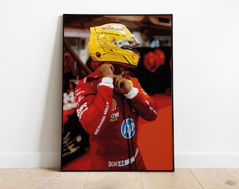 Lewis Hamilton First Ferrari Test | Fiorano Circuit 2025 | F 1 Print Art