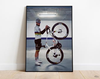 Tadej Pogačar | World Champion Portrait Print | UAE Team Emirates | Digital Artwork | Cycling Gift