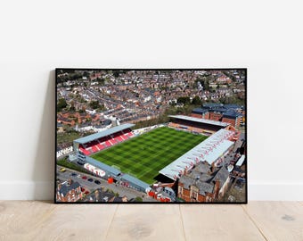 St James Park | Exeter City Stadium Framed Print | 2024/25 League One | Aerial View | Football Gift