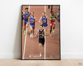 Jakob Ingebrigtsen | World Athletics Ultimate Championships 2026 | 5000m Victory Print | Digital Artwork | Athletics Gift