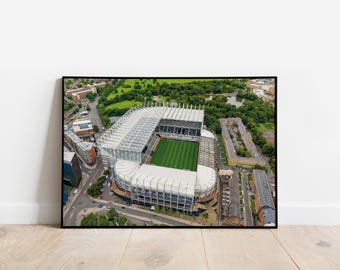 St. James' Park | Newcastle United Stadium Framed Print | 2024/25 Premier League | Aerial View | Football Gift