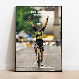 Wout Van Aert Cycling Blechschild - 30,5x40,6cm Metallschild, Vintage Deko Für Bar, Garage, Café, Mit 4 Aufhängebohrungen