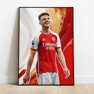 Declan Rice 2023/2024 Home Kit | Arsenal | Poster Print