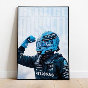 George Russel | Helm Mercedes F1 2024 | Posterdruck