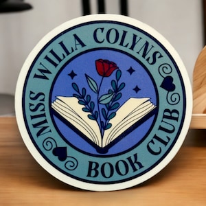 Blood and Ash Miss Willa Colyns Book Club sticker|Bookish|gift|Reading|Smut|Romance|Bookish merch|kindle|bullet journal|BookTok|Vinyl|Poppy