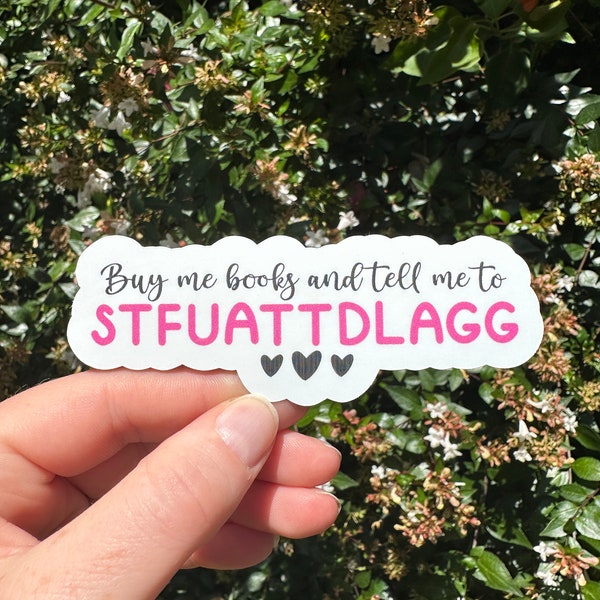 STFUATTDLAGG Sticker amateur de livres : Sticker livresques