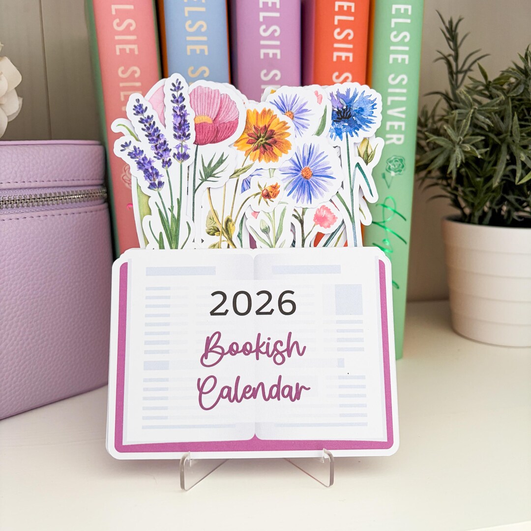 Postscript Books Calendars 2026 Bookish Calendar – Floral Edition - Etsy