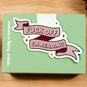 F Off I’m Reading Magnetic Bookmark | bibliophile | reader gift | book lover | book accessory | bookish | reading | planner
