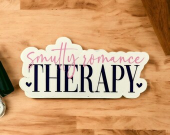 Smutty Romance Therapie Aufkleber: Bücherwurm Kindle Reader Aufkleber
