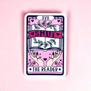 The Smut Reader Tarot sticker journaling|decal|stationery|latop|kindle|e-reader|die cut|stationery addict gift|self care|book worm|reader