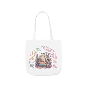Don't Bother Me I'm Booktroverting Tote Bag