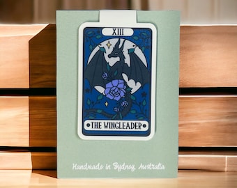 El marcador magnético Wingleader Tarot / bibliófilo / regalo de lector / amante de los libros / accesorio / librero / ratón de biblioteca / smutok / lectura