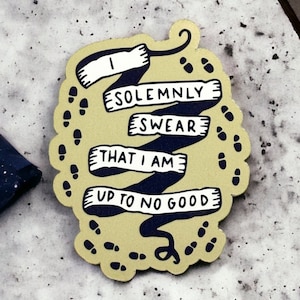 HP Up To No Good Karte | Bücherwurm | Harry | Töpfer | Zauberer | Geschenk | kindle sticker | iPad Aufkleber | Schallplatte | ereader | Geschenk | Zauber | Abziehbild