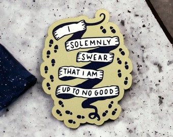 Up To No Good Vinyl Sticker: Harry Potter Inspired Decal