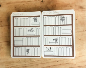Bookshelf Tracker Stickers: Reading Journal Planner Stickers