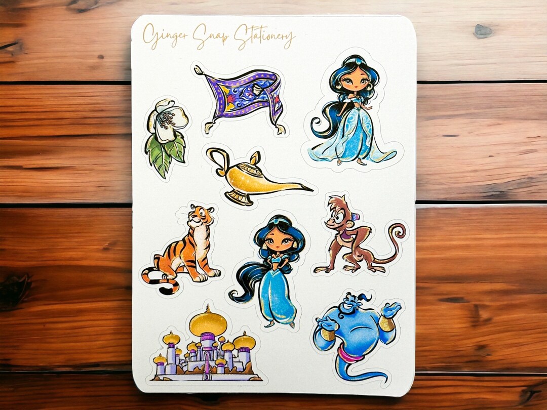 Jasmine Planner Stickers: Aladdin Cartoon Bujo Stickers - Etsy
