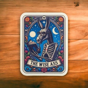 The Wise As* Tarot Sticker |journaling|decal|stationery|latop|kindle|e-reader|stationery addict gift|self care|book worm|
