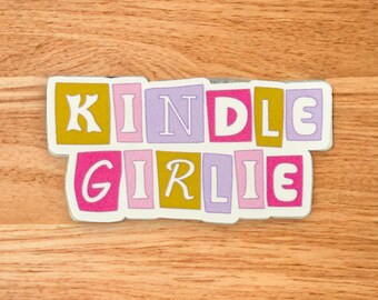Kindle Girlie Sticker: E-Reader Decal, Laptop Stationery