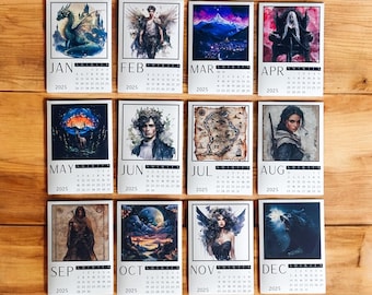 2025 Fantasy Magnetic Calendars - One Calendar Each Month