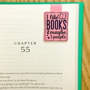 Marcapáginas magnético "Me gustan los libros": regalo para el lector