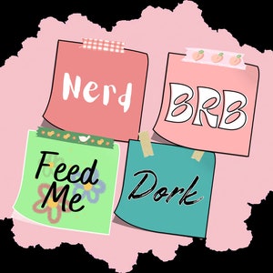 Custom Vtuber Sticky Notes