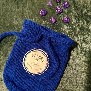 DND Drawstring Dice Bag - Dungeons and Dragons Spell Components Bag