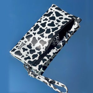 Cow Print Pouch Smell Proof Odor Blocking Travel Bag