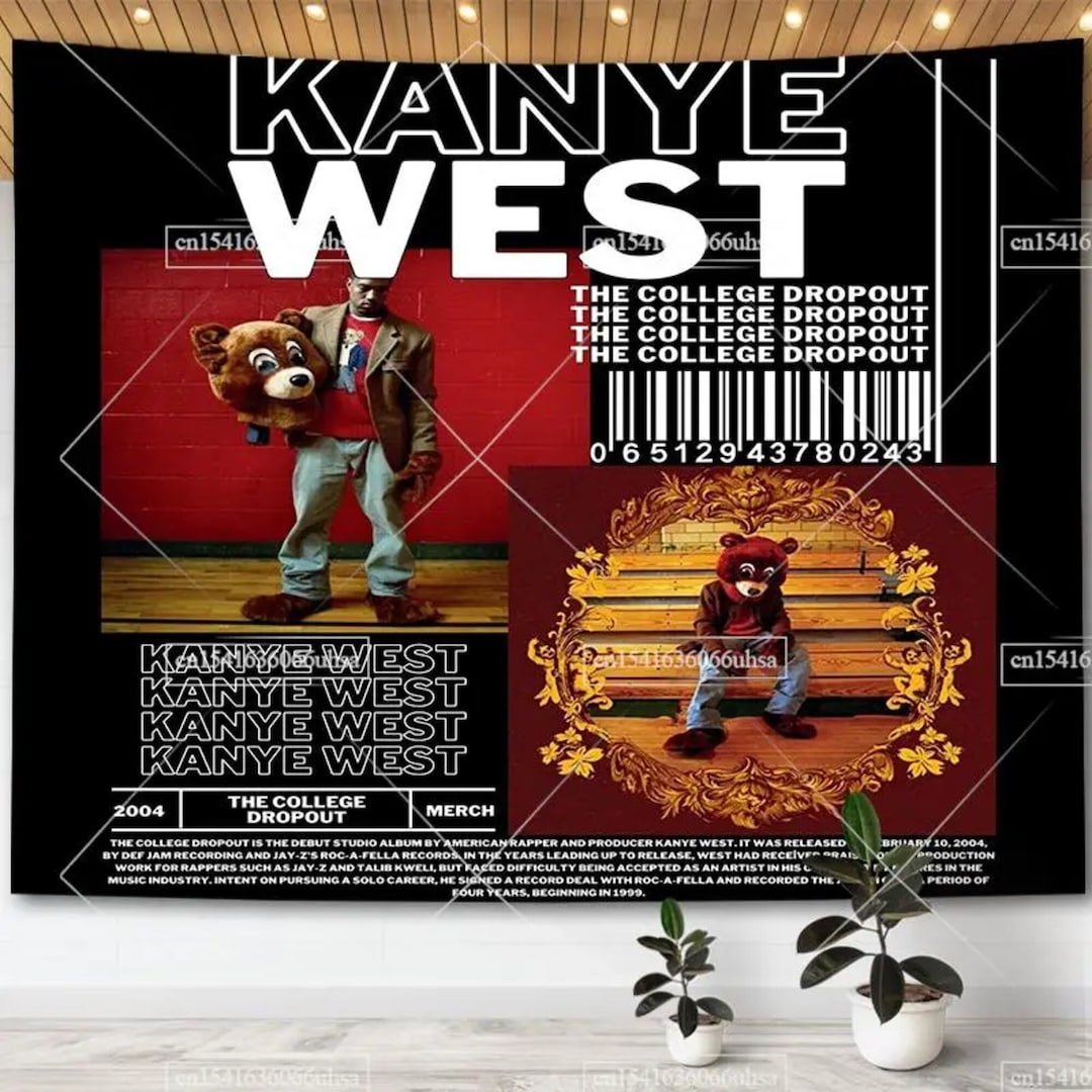 Kanye West Tweet Flags Wall Art Posters Hip Pop Rapper Etsy