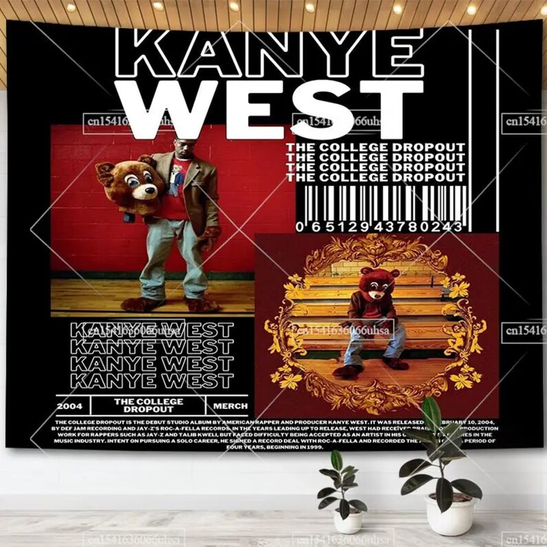 Kanye West Tweet Flags Wall Art Posters Hip Pop Rapper Etsy