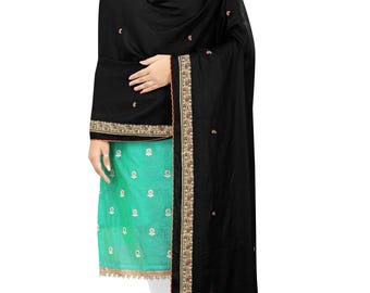 Embroidered Women's Hijab | Soft Muslim Headscarf, Lightweight Scarf