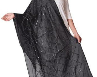 Cotton Dupatta | Box Sequin Ethnic Stole, Festive Wear